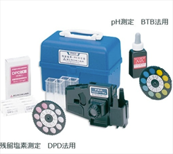 Dụng cụ kiểm tra chất lượng nước (DPD + pH) (10 - 300ppm, pH5.8 - 7.6) AS ONE 2-5819-02